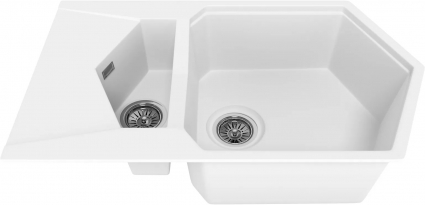 Мойка кухонная KitKraken Pond White белая