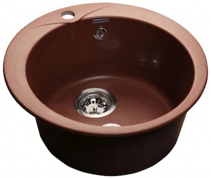 Мойка кухонная GranFest Rondo R-480 красный марс