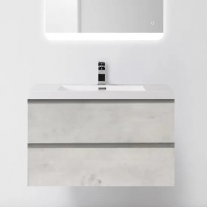 Тумба с раковиной BelBagno Luce 90 stucco cemento leggero