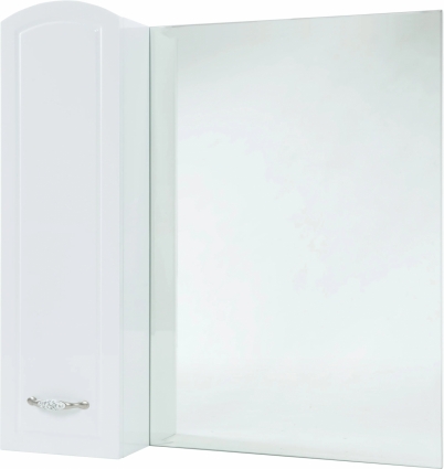 Зеркало-шкаф Bellezza Амелия 80 L, белое