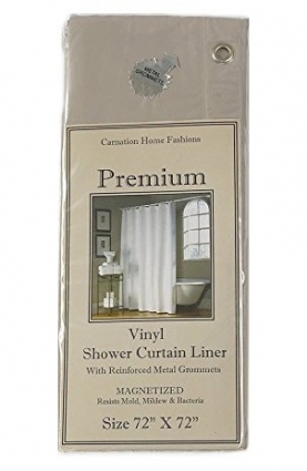 Штора для ванной Carnation Home Fashions Premium 4 Gauge Linen защитная