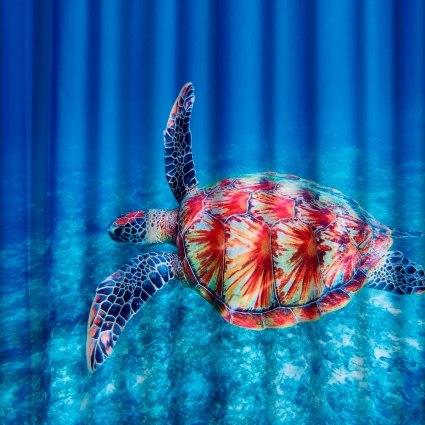 Штора для ванной Ridder Sea World 42183000 180х200