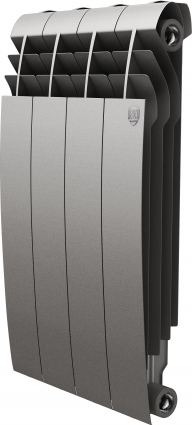 Радиатор биметаллический Royal Thermo BiLiner 500 Silver Satin VR, 4 секции