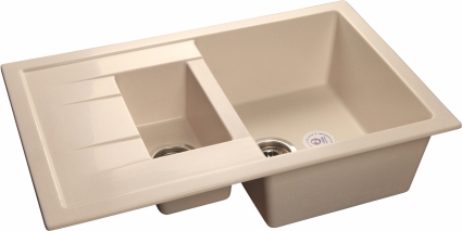 Мойка кухонная GranFest Quadro GF-Q775 KL белый
