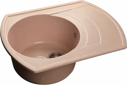 Мойка кухонная GranFest Rondo GF-R650L светло-розовый