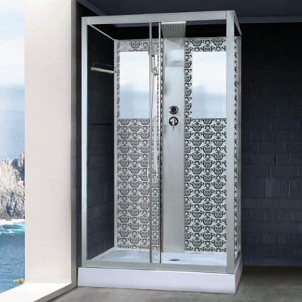 Душевая кабина Niagara Lux NG-7711WBK серебро