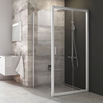 Душевой уголок Ravak BLDP2 110х80, Transparent, профиль белый