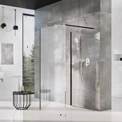 Душевая перегородка Ravak Walk-In Corner GW1CD4300Z1 110х80 см, профиль черный