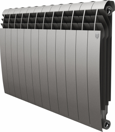 Радиатор биметаллический Royal Thermo BiLiner 350 Silver Satin VR, 12 секций