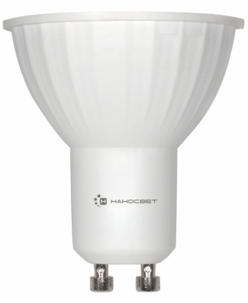 Лампа светодиодная GU10 6W 2700K полусфера матовая LE-MR16A-6/GU10/827 L108