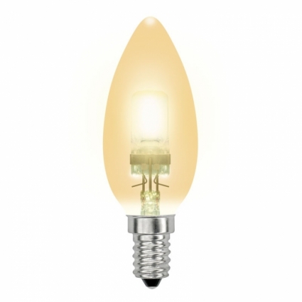 Лампа галогенная (04119) E14 42W свеча золотоая HCL-42/CL/E14 candle gold
