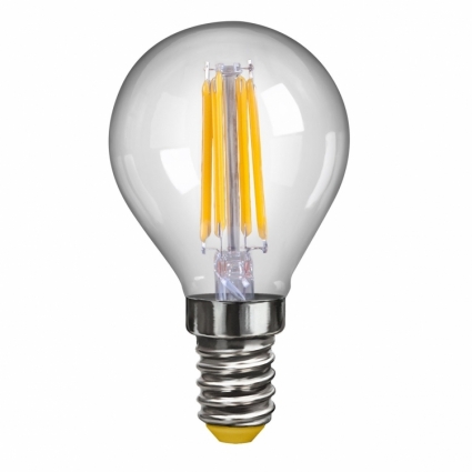 Лампа светодиодная E14 4W 2800К шар прозрачный VG10-G1E14warm4W-F 7008