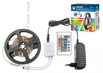 Светодиодная лента Uniel (10775) 3M 24W ULS-Q211 5050-30LED/m-IP20-3M-RGB RRP24C24