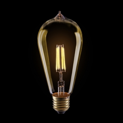 Лампа светодиодная диммируемая E27 6W 2800К колба золотая VG10-ST64Gwarm6W 5526