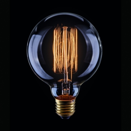Лампа накаливания E27 40W шар прозрачный VG6-G95A1-40W 5922