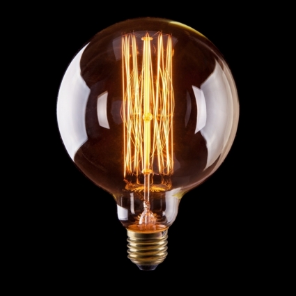 Лампа накаливания E27 40W шар прозрачный VG6-G125A1-40W 6494