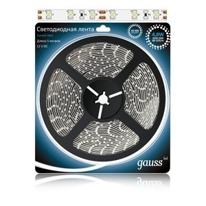 Светодиодная лента Gauss 5M синий 14.4W IP20 EB312000514