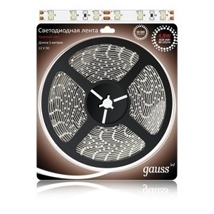 Светодиодная лента Gauss 5M красный 14.4W IP20 EB312000714