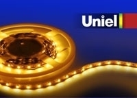 Светодиодная лента Uniel (04877) 5M желтый 72W ULS-5050-60LED/m-10mm-IP65-DC12V-14,4W/m-5M-YELLOW