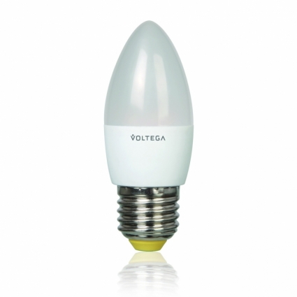 Лампа светодиодная E27 5.4W 4000К свеча матовая VG4-C2E27cold5W 5744