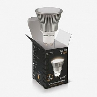 Лампа светодиодная GU10 7W 4100К софит матовый EB101106207