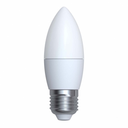 Лампа светодиодная (UL-00001066) E27 6W 3000K свеча матовая LED-C37-6W/WW/E27/FR/O