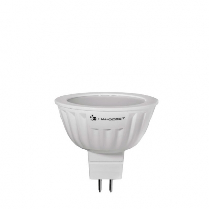 Лампа светодиодная GU5.3 5W 4000K полусфера матовая LЕ-5MR16A-GU5.3-840 L193