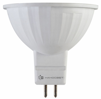 Лампа светодиодная GU5.3 6W 2700K полусфера матовая LE-MR16A-6/GU5.3/827 L194