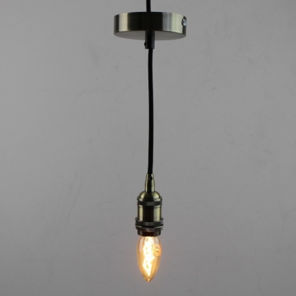 Ретро патрон с подвесом E14 Бронза Sun Lumen 056-731