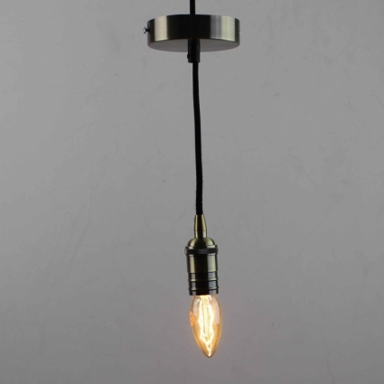 Ретро патрон с подвесом E14 Бронза Sun Lumen 056-748