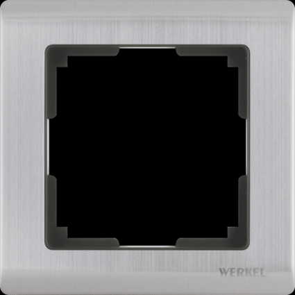 Рамка Metallic на 1 пост глянцевый никель WL02-Frame-01 4690389045905