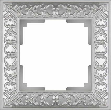 Рамка Antik на 1 пост жемчужный WL07-Frame-01 4690389063497