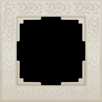 Рамка Flock на 1 пост слоновая кость WL05-Frame-01-ivory 4690389046902
