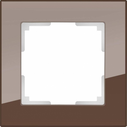 Рамка Favorit на 1 пост мокко WL01-Frame-01 4690389063749