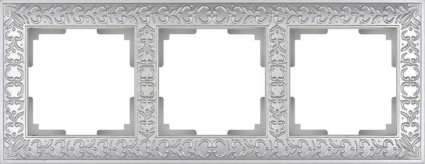 Рамка Antik на 3 поста жемчужный WL07-Frame-03 4690389063510