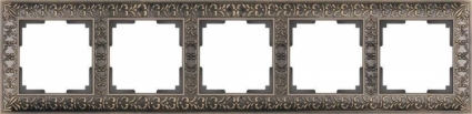 Рамка Antik на 5 постов бронза WL07-Frame-05 4690389063657