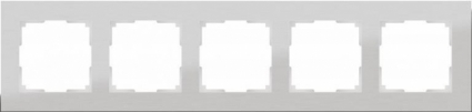 Рамка Aluminium на 5 постов алюминий WL11-Frame-05 4690389073670