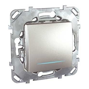 Выключатель одноклавишный с подсветкой Schneider Electric Unica MGU5.201.30NZD