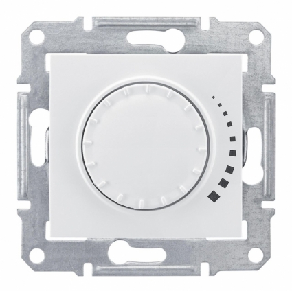 Диммер поворотный емкостный проходной Schneider Electric Sedna 60-500W SDN2200521