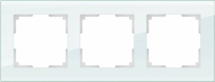 Рамка Favorit на 3 поста натуральное стекло WL01-Frame-03 4690389060182