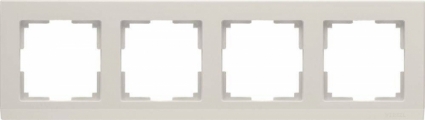 Рамка Stark на 4 поста слоновая кость WL04-Frame-04-ivory 4690389046537