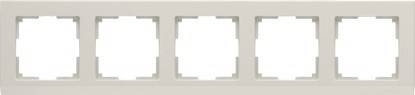 Рамка Stark на 5 постов слоновая кость WL04-Frame-05-ivory 4690389059360
