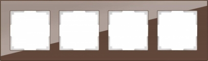 Рамка Favorit на 4 поста мокко WL01-Frame-04 4690389063770