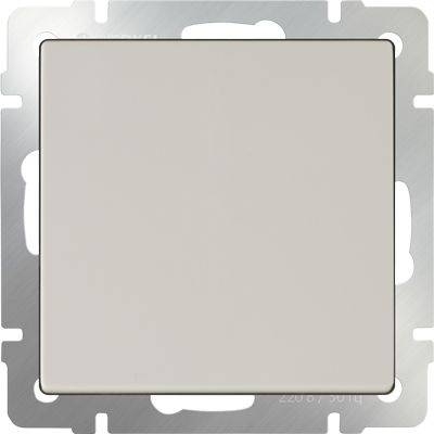 Выключатель одноклавишный проходной слоновая кость WL03-SW-1G-2W-ivory 4690389046155