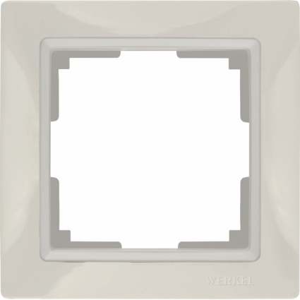 Рамка Snabb Basic на 1 пост слоновая кость WL03-Frame-01 4690389098703