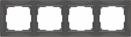 Рамка Snabb Basic на 4 поста серо-коричневый WL03-Frame-04 4690389099069