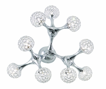 Потолочная люстра Ideal Lux Nodi Crystal PL9