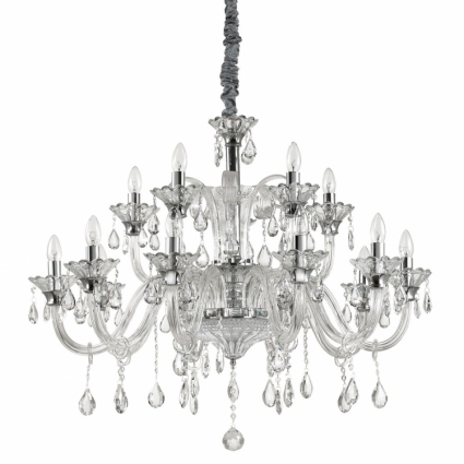 Подвесная люстра Ideal Lux Colossal SP15 Trasparente 