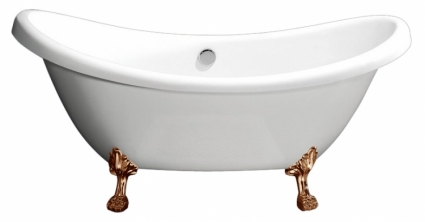 Акриловая ванна BelBagno BB05-BRN ножки бронза