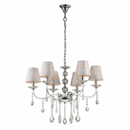 Подвесная люстра Ideal Lux Pantheon SP6 Cromo